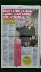 Hürriyet Gazete 24 Nisan 2018 Birce Akalay,Gani Müjde,Belma Canciğer,Demet Akalın,Cem Yılmaz,Soner Sarıkabadayı,Enis Özkan,Merve Boluğur,Irmak Ünal,Cihan Ünal,Kıvılcım Ural,Kaan Tangöze,Imany,Ömür Gedik,Zendaya,Irına Shayk,Bülent Ersoy,Tuğba Özerk,Ebru Polat,Okan Kurt,Fatih Ürek,Gizem Karaca,Melike İpek Yalova,Gülin İyigün,Kaan Yıldırım,Serkay Tütüncü,Murat Akın,Hadise,Hüsnü Şenlendirici,Şevval Sam,Buray,Hakan Meriçliler,Arda Turan,Emre Saygı