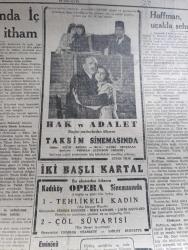 Cumhuriyet Gazetesi - 10 Aralık 1948 - Harp sanayimizin istiklali yazan Abidin Daver Başmakale  - Türkçe komisyonunda İçişleri bakanlığını itham - Marshall planının idarecisi Hoffman dün sabah uçakla İstanbul'a geldi fotoğraf - harp malüllerine tahsis edilen Tophane Kasrı - İstanbul'da 4 maç yapacak olan Austria takımı geldi fotoğraf - ekonomi bakanı Cavid Ekin kömür sıkıntısı hakkında izahat verdi  - İngiliz Dışişleri Bakanı Bevin'in İngiliz dış politikasına ait nutku  - Hitler İle hesaplaşma yazan Dr Schact yazı dizisi - Dil davasında kati karara doğru Yazan İsmail Habip Sevük - hak ve adalet filmi Taksim sinemasında - Zati Sungur Eminönü halkevinde - eşsiz mizah gazetesi akbaba Perşembe günü çıkıyor - Atina devlet operası şefi Ekonomides İstanbul'a geliyor - Macaristan'da komünist baskısı - basın hürriyeti davası yazan Burhan Felek - Necmi Rıza Ahıskan Columbia Plaklarında - Aspro ağrı kesici - Albayrak hububat unları baharat kakao - Doktor Refik Tilkicioğlu - Parker 51 dolma kalem