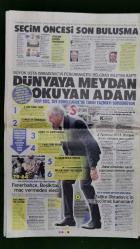 Hürriyet Gazete 28 Nisan 2018 Recep Tayyip Erdoğan,Kim Jong-Un,Abdullah Gül,Binali Yıldırım,Devlet Bahçeli,Zeljko Obradovic,Ricardo Quaresma,Kemal Kılıçdaroğlu,Miray Daner,Boran Kuzum,Yılmaz Erdoğan,İsmail Hacıoğlu,Burak Sergen,Işıl Sergen,Sibel Can,Hande Subaşı,Zahide Yetiş,Numan Kurtulmuş,Fettah Tamince,Vasip Şahin,İhsan Şener,Ahmet Kural - Murat Cemcir Yapı Kredi Reklamı
