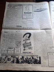 Cumhuriyet Gazetesi - 21 Mart 1950 - Sulh davasında suya düşen iddialar Cumhuriyet Başmakale - meclis dağılınca Demokrat Parti bir koalisyon kabilesi teşkilini talep edecek - meclist dün af tasarısını görüşmeye başladı - Stockholm güreşleri - dünkü güreşlerin galipleri Halil Kaya ve Mehmet oktav uçakta servis yapan kızın ikram ettikleri börekleri yerken fotoğraf - Fenerbahçe İsrail'de Dün 1-0 mağlup oldu fotoğraf - İstanbul sosyetesinin yakından tanındığı Handan Sezenel'in ölümündeki esrar - 12 adada emlakı olan Türkler - Şehir dram tiyatrosunda katil - ölüm gemisi filmi Lale sinemasında - sporun dertleri yazan Burhan Felek - bu akşam yapılacak boks maçları yazan Eşref Şefik - dünya futbol kupası için yeni kararlar - bugünkü radyo programı - Üç Silahşörler yazan Alexandre Dumas - Gripin - Warner ruj ve allıkları - Ali Muhittin Hacı Bekir şeker ve lokumları - Emlak Bankası - Mısır'da yakalanan kızıllar - Türk İtalyan andlaşması imza töreni cuma günü Roma'da yapılacak - hidrojen bombası