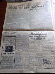 Cumhuriyet Gazetesi - 24 Mart 1950 - bu tefrik zararlıdır yazan Abidin Daver Başmakale - İsmet İnönü Dün ilk seçim nutkunu söyledi - İkinci bir meclis kurulacak - Stockholmde yapılan dünya Greko Romen güreş birinciliklerinin açılış merasimi fotoğraf - dünya şampiyonluğunu kazanan Muharrem Candaş Yugoslav Ivan Gottbar'ı tuşa getirmeye çalışırken fotoğraf - Ali Özdemir ikinci müsabakasını da tuşla kazandıktan sonra Nuri hoca ile kucaklaşıyor fotoğraf - af kanunu tasarısı Dün gece de meclisten çıkmadı - 300. ölüm yılı münasebetiyle Rene Descartes Yazan Orhan Alisbah - Aşk ölmez filmi başrollerde Rukiye İbrahim Zozo Şekip Saraç Münir Abbas Faris Taksim sinemasında - Üç Silahşörler yazan Alexandre Dumas - Demokrat Parti eşya piyangosu - İstanbul Ankara Radyosu Programı - Bulmaca - Commer Kamyon - Dünya İkinciliğini kazanan Celal Atik yugoslavyalıyı tuşla yenmeye çalışırken fotoğraf - Stockholmdeki dünya güreş şampiyonasının dün akşam uçakla gelen ilk resimleri -  Güreşçi Ali Yücel Fotoğraf