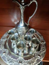 GÜMÜŞ KAPLAMA ZEMZEMLİK ŞERBETLİK TAKIMI