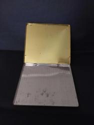 Vintage kalem kutusu teneke içi boş