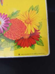 Vintage kalem kutusu teneke içi boş