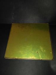 Vintage kalem kutusu teneke içi boş