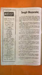 ARTİST SİNEMA, FİLM, TİYATRO, SES, SOSYETE MAGAZİN MECMUASI DERGİSİ - 19 ŞUBAT 1963 SAYI: 134 TÜRKAN ŞORAY - TANJU GÜRSU - EFGAN EFEKAN - BELGİN DORUK - ÖZDEMİR BİRSEL - ALİYE RONA - MUALLÂ KAVUR - AYDIN DEMİR - SAMİM MERİÇ - GÜLİSTAN GÜZEY - SALİH TOZAN - ZEYNEP DEĞİRMENCİOĞLU - VECDİ BURUN - F. KANDEMİR - YÜCEL ÖZTURAN - AGAH ÖZGÜÇ - LEON SASON - SADE DOĞAN - YAŞAR ÖZEN - ATANUR OĞUZ - BAHA GELENBEVİ - ÖZKAN KERİN - BİRSEN KAYA - DENİZ - MÜFİT GARİBOĞLU - GALİP ÖRGE - NECMİ ONUR - Z. KARADENİZ - A. KARAKURT - ÇETİN ENER - HÜROL BİLAL - NAIL YURDAKUL - SAYIL EMAN - OSMAN ÖZCAN - ŞÜKRÜ ÇIĞIR - AHMET TARIK TEKÇE - LEYLA SAYAR - SAMİ HAZİNSES - CEM KABAAĞAÇ - YALÇIN TURA - GÜNAYDIN ERSÜ - FİKRET ARIT - MEMDUH YÜKMAN - DR. A. ALYANAK - FİKRET HAKAN - SUPHİ KANER - SEVDA NUR - ASIM HAKKI HAKTAN - HAYRİ ESEN - TAM TAKIM - 36 SAYFA