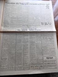 Cumhuriyet Gazetesi - 4 Kasım 1960 - Maliye Bakanı Ekrem Alican Dün Bir Basın Toplantısı Yaptı - Vali Refik Tulga Dünkü Oturumda Şahitlik Ederken Fotoğraf - Celal Bayar Kulaklıkla Duruşmayı Dinlerken Fotoğraf - Yassıada İntibaları Yazan Yaşar Kemal ve Cahit Tanyol - bugün rektör seçiliyor - Birleşik Amerika'da zenciler beyazlardan daha fazla artıyor Bugün İstanbul Üniversitesi Ve Teknik Üniversitede Rektörlük Seçimleri Yapılacak - Bolkar''da İkinci Petrol Kuyusu İstihsale Açılıyor  - Cumhuriyet Amerikan Seçimlerinde Yazan Doğan Nadi Köşe Yazısı - Belediye Saraçhanebaşında Yeni Bir Çocuk Bahçesi Yaptıracak - Birleşik Amerika'da Zenciler Beyazlardan Daha Fazla Artıyor - Küba Uçakları Keşif Uçuşları Yapıyor - Sophia Loren Son Çevirdiği Filmde Üç Kere Bayıldı - Beklediğimiz Antrenör Marton Bukovi Kimdir - Rostov Futbol Takımının Bugün Gelmesi Bekleniyor - İtalya'nın Emektar Diskçisi Consolini Sporu Bıraktı - Feriköy Beşiktaş İle Hususi Maç Yapacak - De Gaulle'e başkaldıranların muhakemesi