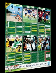 FUTBOL TAKVİMİ 1993 1994 FRANSA ONZE DERGİSİ ZİDANE BARESİ MİLAN MARSİLYA ALMANYA NOSTALJİ