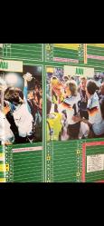 FUTBOL TAKVİMİ 1993 1994 FRANSA ONZE DERGİSİ ZİDANE BARESİ MİLAN MARSİLYA ALMANYA NOSTALJİ