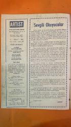 ARTİST SİNEMA, FİLM, TİYATRO, SES, SOSYETE MAGAZİN MECMUASI DERGİSİ - 10 NİSAN 1962 SAYI: 90 TÜLAY AKATLAR - TÜRKAN ŞORAY - EŞREF EKİCİGİL - ATTILA OĞUZ - YÜCEL KÖKSAL - RECEP EKİCİGİL - VECDİ BÜRÜN - F RANDEMİR - SA DE DOĞAN - YÜCEL ÖZTURAN - ZE RİA KARADENİZ - ALİ KARAKURT - VECDİ BENDERLİ - GALİP ORGE - COŞKUN ÖZER - TUNCA AKSOY - NECMİ ONUR - BAHA GELENBEVİ - LEON SASON - YAŞAR ÖZEN - MÜFİT GARİBOĞLU - NAIL YURDAKUL - SAYIL EMAN - OSMAN ÖZCAN - ŞÜKRÜ ÇIĞIR - GÜKSEL ARSOY - NİLÜFER AYDAN - REHA YURDAKUL - EROL TAŞ - ALİ ŞEN - DANYAL TOPADAN - TANJU GÜRSU - HÜSEYİN BARADAN - ORHAN GÜNŞİRAY - AYŞE - HAMDİ DEĞİRMENCİOĞLU - OSMAN F SEDEN - KRİTON İLYADİS - ZEYNEP DEĞİRMENCİOĞLU - SADRİ ALIŞIK - CAHİDE SONKU - EVRİM FER - CAVİDAN DORA - MEMDUH ÜN - HULUSİ KENTMEN - SAADETTİN ERBİL - ERDOĞAN TÜNAŞ - NUBAR TERZİYAN - NEDRET GÜVENÇ - KENAN - FERİT - HANDAN - NAZLI - HÜRREM - AYSEL TANJU - HASAN - MACİDE TANJU - BRIGITTE BARDOT - EŞREF KOÇAK - BELGİN DORUK - TAM TAKIM - 40 SAYFA