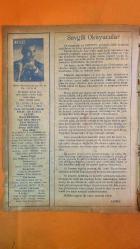 ARTİST SİNEMA, FİLM, TİYATRO, SES, SOSYETE MAGAZİN MECMUASI DERGİSİ - 23 OCAK 1962 SAYI: 79 AYHAN IŞIK - FATMA GİRİK - SADRİ ALIŞIK - TÜRKAN ŞORAY - EŞREF EKİCİGİL - YÜCEL KÖKSAL - RECEP EKİCİGİL - VECDİ BÜRÜN - P KANDEMİR - SADE DOĞAN - ZERA KARADENİZ - ALİ KARAKURT - BURHAN ARPAD - ORHAN KUYUCAKLI - YÜCEL ÖZTURAN - GALİP ORGE - VECDİ BENDERLİ - COŞKUN ÖZER - NECMİ ONUR - BAHA GELENBEVİ - TUNCA AKSOY - LEON SASON - YAŞAR ÖZEN - MÜFİT GARİBOĞLU - NAIL YURDAKUL - SAYIL EMAN - OSMAN ÖZCAN - AYDIN ALİUSTAOĞLU - HAYATİ KAFE - SEZER SEZİN - SAİME BEKBAY - CAVİDAN DORA - HÜSEYİN BARADAN - REŞİT BARAN - GÖKSEL ARSOY - BELGİN DORUK - ZEYNEP DEĞİRMENCİOĞLU - MUSTAFA - MEMDUH ÜN - TURHAN ÜN - AYŞECİK - HÜLYA - AYNUR - TAM TAKIM - 40 SAYFA