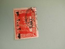 1917 AİLEYE VEDA EDEN ASKER RESİMLİ POSTA PULU(DAMGALI) 2.EL