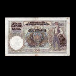 SIRBİSTAN (1941) - 100 Dinar (ÇÇT-ÇA 8,5/10)