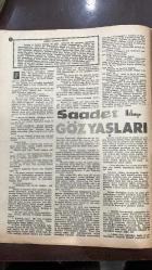 YELPAZE RESİMLİ SALON MERMUASI DERGİSİ - SAYI : 579 - 17 TEMMUZ 1963 - VALERIA - ANDREA DALLARI - ALBERTO VANNI - LISETTA - BALDELLI - TURHAN OĞUZBAŞ - SABRI KARTAL - VALERIA’NIN FEDAKÂRLIĞI - FELÇLİ ÇOCUK İÇİN KENDİNİ SATMAK - YÜZBİN LİRALIK SİGORTA - BİR KADININ İKİ YÜZÜ - SADET GÖZYAŞLARI - İNCİLER GÖZYAŞIDIR - KİRLİ BİR KADIN AMA MESUT BİR ANNE - MEKTUPLARDA YALNIZLIK - YILDIZ KENTER- MÜŞFİK KENTER- ŞÜKRA - BOBBY DARIN - SANDRA DEE - TUNCER ÖZCAN - PIERRO TORATTO - BURHAN TONGUÇ - PEPPE VAVVA - GÜNER ÖZCAN - SERGIO CORVI - JAYNE MANSFIELD - ELIZABETH TAYLOR - GIACOMO GENTILAMO - MARLON BRANDO - ALBERTO LATTUANA - THOMAS MANN - JUNE ALLYSON - WILLIAM HOLDEN - WILLIAM WYLER - CARLO PONTI - SOFIA LOREN - JOAN COLLINS - ANTHONY NEWLEY - ROBERT ALDRICH - ANITA EKBERG - DEAN MARTIN - FRANK SINATRA - VIRNA LISI - ALAIN DELON - BOBBY DARIN VE SANDRA DEE’NİN AŞKI - SPLISH SPLOSH ŞARKISI - 3+3 ORKESTRASI - HOLLYWOOD’DA KLEOPATRA YARIŞI -ÜMİT YAŞAR OĞUZCAN - MARLON BRANDO’NUN   - 26 SAYFA
