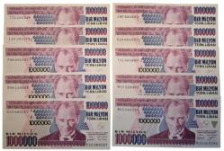 7.EMİSYON 1 MİLYON HARF TAKIMI 10 ADET ÇİL