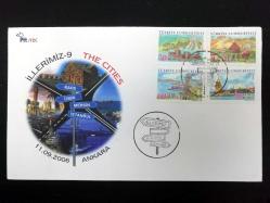 2006 İllerimiz -9 (Kars , İzmir , Mersin , İstanbul) FDC İLK GÜN ZARFI