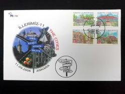 2006 İllerimiz - 11 (Konya , Kocaeli , Kütahya , Malatya) FDC İLK GÜN ZARFI