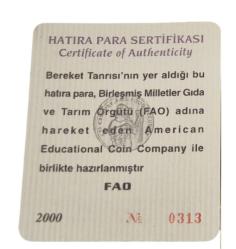 FAO HATIRA ÇİL PARA SERTİFİKALI