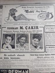 Cumhuriyet Gazetesi - 12 Temmuz 1948 - Berlin çıkmazından çıkmak nasıl mümkün olacak Cumhuriyet Başmakale - Demokrat Parti'nin son toplantısında İzmir delegelerinin terzi - Adnan Menderes Fuat Köprülü ve Fevzi Lütfi Karaosmanoğlu haklarında yapılan neşriyata cevap verdiler - Ankara'da yapılan Türk Amerikan görüşmelerine Amerika Büyükelçisi Wilson General Brid General Hoag Ve Amiral Settle katıldılar - Berline dair sovyetlerin cevabı belli oldu - bir büyük devlet Araplara silah veriyor - İtalyanlar Fenerbahçe'yi 2-1 yendiler fotoğraf - olimpiyatlarda atletizmi kimler kazanabilecek - Emirgan korusu'na halkın girmesi yasak - ölümünün yıl dönümünde Mimar Kemalettin'i anarken yazan yüksek Mimar Sedat Çetintaş  - vuslat yine mi yaza Burhan Felek - geçen yıla ait keşifler yazan Rıdvan Tezel - gazetecilik okulu yazan profesör Hasan Refik Ertuğ - Zehra Bilir Perihan Altındağ Sözeri ve Müzeyyen Senar Işıl Yenikapı M. Çakır Gazinosunda - bugünkü radyo programı - Odeon yeni çıkan plaklar