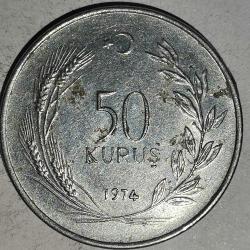 TÜRKİYE 1974   50  KURUŞ