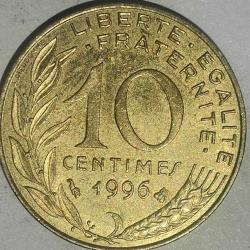 FRANSA   1996   10 CENTIMES