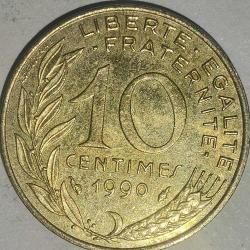 FRANSA   1990    10 CENTIMES