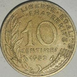 FRANSA   1982    10 CENTIMES