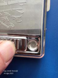 Avrupa pilli rezistanslı metal Tabaka kutusunda pili yoktur