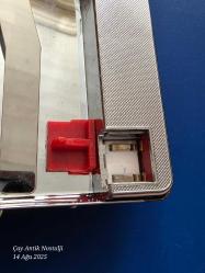 Avrupa pilli rezistanslı metal Tabaka kutusunda pili yoktur