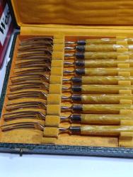 RUFFA KUTUSUNDA SEDEF SAPLI KAHVALTI TAKIMI 11 ÇATAL 12 BIÇAK-----12