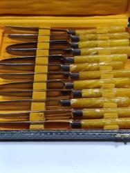 RUFFA KUTUSUNDA SEDEF SAPLI KAHVALTI TAKIMI 11 ÇATAL 12 BIÇAK-----12