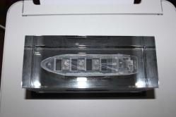 Cam blok içine lazerle işlenmiş üç boyutlu gemi - promosyon