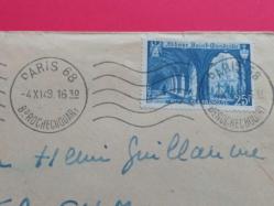 PARİS - MÜNİH ARASINDA BİR AŞK HİKAYESİ; MEKTUP PARİS ÇIKIŞLI ZARF