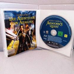 LOTR Ps3 oyun Der Herr Der Ringe die abenteuer von aragorn ( The Lord of the Rings Aragorn's quest. Yüzüklerin efendisi) orijinal, kitapçık mevcut. Disk 10 üzerinden 9. temiz koleksiyonluk
