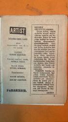 ARTİST SİNEMA, FİLM, TİYATRO, SES, SOSYETE MAGAZİN MECMUASI DERGİSİ - KÜÇÜK ÖZEL SAYI - EŞREF EKİCİGİL - ATTILA OĞUZ - YÜCEL KÖKSAL - VECDİ BÜRÜN - RECEP EKİCİGİL - TÜRKAN ŞORAY - TAM TAKIM - 36 SAYFA