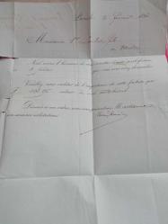 FRANSA 1893  TARİHLİ PULLU MEKTUP