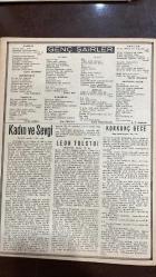 YELPAZE RESİMLİ SALON MERMUASI DERGİSİ - SAYI : 81 - 30 AĞUSTOS 1961 -TURAN SEYFIOĞLU - SABRI KARTAL - VIVIEN - CHARLES - PEG - TOM - VIRGINY - BOB - MISTER WELLS - BELLA  YELPAZE - VURDUM DUYMAZLAR - SİNEMAMIZIN BÜYÜK KAYBI - BAŞARILI EKİP - KADIN SEVGİ - HİKÂYE - GÜLSER ŞAHİNER - FUAT YAĞLICA - SEVIM ZORLU - ALTAN ÖZKARAGÖZ - ERGÜN EFE - NUR ÖZTUNA - LEYLA MÜHÜRDAROĞLU - ŞÜKRAN ÖZKESEN - A. C. ŞENDERIN - SABRI KARTAL - LEON TOLSTOI - DORIS - KATIE - VINCENT  HAKIKAT - İSTEMİYORUM - UMUTSUZ - O GECE - ANI - İHTİYAÇ - KARAMSAR - KADIN VE SEVGİ - EMELIM - DENİZDEN ÇAĞRI - KORKUNÇ GECE  - 28 SAYFA