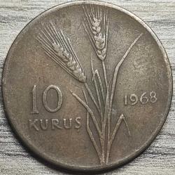 1968 Tedavül 10 Kuruş