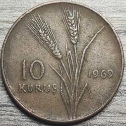 1969 Tedavül 10 Kuruş