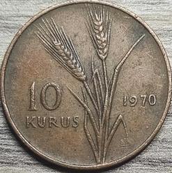 1970 Tedavül 10 Kuruş