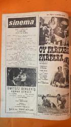 SİNEMA DERGİSİ - 4 EKİM 1961 - SAYI: 47 - TURHAN BOZKURT - REBİF YURDATAP - TOLUN AY - KUDRET YÜKSEL - YÜCEL HEKİMOĞLU - ARİF ÖZCAN - AGÂH ÖZGÜÇ - GÜNGÖR KOY - ORHAN ÖZTÜRK - FAZIL DURUKAN - İSMET ATALAY - ORAL ORHON - NEZİH DÜNDAR - ORHAN GÜNŞİRAY - TÜRKAN ŞORAY - SEMRA SAR - YILMAZ DURU - LEYLA SAYAR - NERİMAN KÖKSAL - PERİ HAN - A.TARIK TEKÇE - MELAT İÇLİ - ARİF KAPTAN - SALİH TOZAN - EROL TAŞ - SAMİ HAZINSES - METİN ERKSAN - ADNAN ŞENSES - EVRİM FER - NEŞE YULAÇ - YAVUZ CENER - MÜMTAZ ENER - MUALLA SÜRER - SUPHİ KANER - ÜLKÜ ERAKALIN - ERKÖSE KARDEŞLER - AGÂH ÖZGÜÇ - ATİLLA İLHAN - SEMİH TUĞRUL - ÇETİN A. ÖZKIRIM - NİJAT ÖZÖN - TARIK KAKINÇ - ALİ GEVGİLİLİ - ERDOĞAN TOKATLI - TUNCAN OKAN - HAYRİ CANER - BELGİN DORUK - İSMET AY - HULKİ SANER - AYHAN IŞIK - EMEL YILDIZ - TÜRKAN ŞORAY - UMRAK TAŞKENT - ARİF SAMİ TOKER - FERIHA TUNCELİ - BAKİ ÇALLIOĞLU - MUALLA KAYNAK - LÜTFİ Ö. AKAD - ÜMİT DENİZ - MÜŞFİK KENTER - GÖKSEL ARSOY - ORHAN KEMAL - MEMDUH ÜN - FAKİR BA - TAM TAKIM - 32 SAYFA