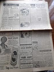 Cumhuriyet Gazetesi - 9 Ekim 1956 - Yunanistan bizimle arasında halise çıkarmaya çalışıyor - Ulubatlı Hasan tatbikatı başladı fotoğraf - dönüş alım satımına ait fiyatlar dün ilan edildi - Kıbrıs için Yunan propagandasına karşı sesimizi dünyaya duyuracağız - Şemsettin günaltay'ın Ege'de yaptığı seyahat kısmen hadiseli geçiyor - Osman Bölükbaşı iktidara geleceğinden %100 emin - İhtilastan sanık et balık kurumu Ticaret şefi Fuat Türker fotoğraf - Don Camillo'nun küçük alemi yazan Qureschi resimler Ali Ulvi Yazı Dizisi - Doğu illerimizde şeker Sanayii yazan Va Nü - Ankara İstanbul Radyosu Programı - Batı Trakya Türkleri ezilirken yazan Ömer Sami Coşar - atom bombası bundan 100 sene önce mi keşfedildi - Hava yolları Amerika'dan uçak satın alacak - bizde hekimlik ve hekimler yazan Burhan Felek - Türkiye İş Bankası'nın aşirefendi Ajansı açıldı - Fenerbahçe  Dinamo rövanş maçı fotoğraf - basketbol teşvik turnuvası başlıyor - Tamek Konserveleri  - Galatasaray Vefa maçına hazırlanıyor