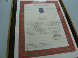 J. Asteğmen M. BÜLENT DİLEK 'e Jandarma Genel Komutanlığı Tarafından Verilen TAKDİRNAME BELGESİ ( 1997 YILI / TERÖRLE MÜCADELE İÇİN VERİLEN TAKDİR BELGESİ ) - ÇERÇEVELİ