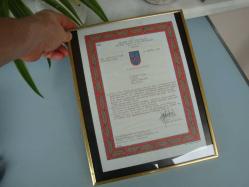 J. Asteğmen M. BÜLENT DİLEK 'e Jandarma Genel Komutanlığı Tarafından Verilen TAKDİRNAME BELGESİ ( 1997 YILI / TERÖRLE MÜCADELE İÇİN VERİLEN TAKDİR BELGESİ ) - ÇERÇEVELİ