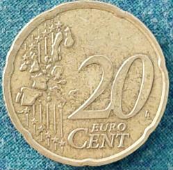 ALMANYA 20 Eurocent, 2002 ÇÇT+ 