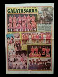 Galatasaray poster 1988 nostalji futbol gazete