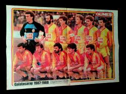 Galatasaray poster 1988 nostalji futbol gazete