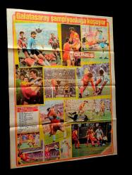 Galatasaray poster 1988 nostalji futbol gazete