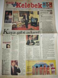 HÜRRİYET KELEBEK GAZETESİ -15 Ekim 1996-Kaya Çilingiroğlu-Hülya Avşar-Necmi Kazıkoğlu-Yurdal Uçak-Sibel Arna-Ertuğrul Özkök-Deniz Erker-Aliye Bergha-Ferzan Ali Ayşen-Yasemin Boran-Güzin Abla-Dr. Gürol Çelik-Adem Yavuz-Orhan Ayhan-İskender Erenhusoğlu-Haluk Cevizoğlu-Savaş Ay-Sevgi Birsel-Pınar Ayhan-Defne Samyeli-Orhan Uğurluoğlu-Meral Konrat-Beste Bereket-Reha Yeprem-Ege Aydan-Sevil Üstekin-Duygu Akdeniz-Russell Wong-Mark Dacascos-Mario Van Peebles-Julen Merril-Last Man Standing-Şeker Kız Candy-Televizyon Çocuğu-Ak Saçlı Delikanlılar-Son Kahraman-Otelde Kargaşa-sayfa sayısı sekizdir