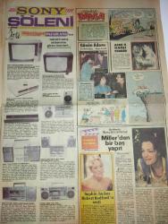 HÜRRİYET KELEBEK GAZETESİ -19 Aralık 1985-Turgut Özal-Derviş Eroğlu-Hüseyin Ergüney-Jaclyn Smith-Sinan Özbaylan-Simon Vincent-Gökben-Ekrem Bora-Nil Ünal-Burçin Tuncay-İlter Atılgan-Suna Pekuşay-Mehmet Çakarlı-Yaşar Yücel-Nihat Akyol-Fazıl Sezen-Cemal Dündar-Cüneyt Arkın-Nebahat Çehre-Yılmaz Zafer-Nazan Ayas-Suzan Avcı-Meduh Ün-Serdar Cem-Eşref Kolçak-Özal’ın ayakta alkışladığı oyun-Charlie’nin meleği moda dünyasında-Çikolata Simon-Vazgeçemem-Üç Kadın-Göz nakli nasıl gerçekleşir-Saç kepeklerinden nasıl kurtulabilirsiniz-Aşık ressam-Kaybolan gençlik-Semra Özal-Sinan Özalkan-sayfa sayısı altıdır